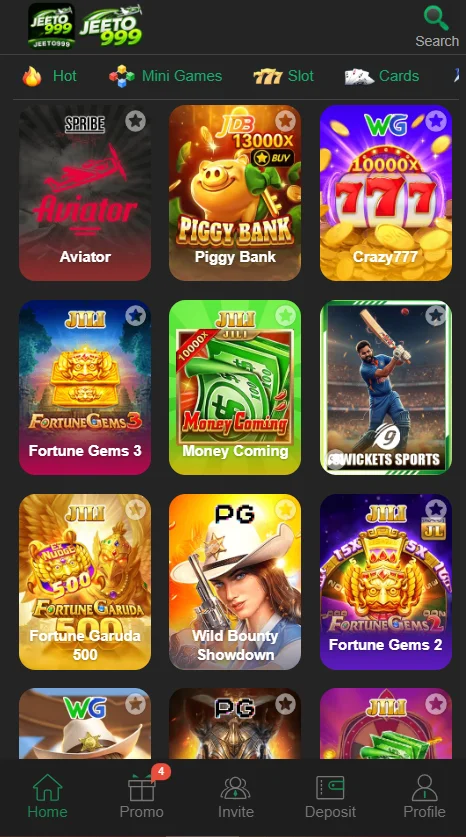 JEETO999 Game Types