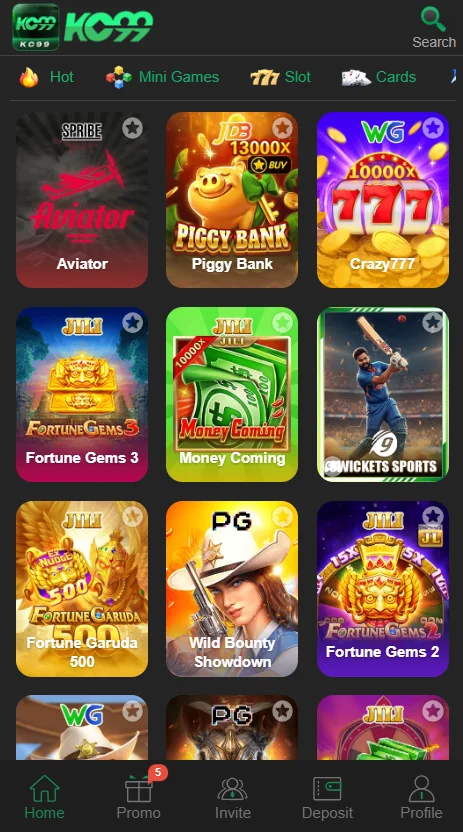 KC99 Game Types