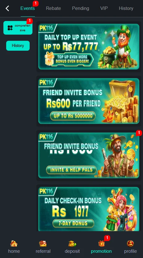 PK116 Game Promotion