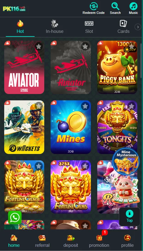 PK116 Games