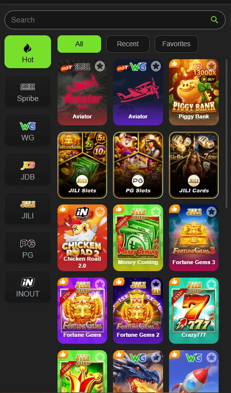 Vk999 Game Categories