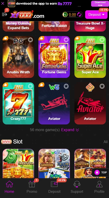 XF777 Game Interface